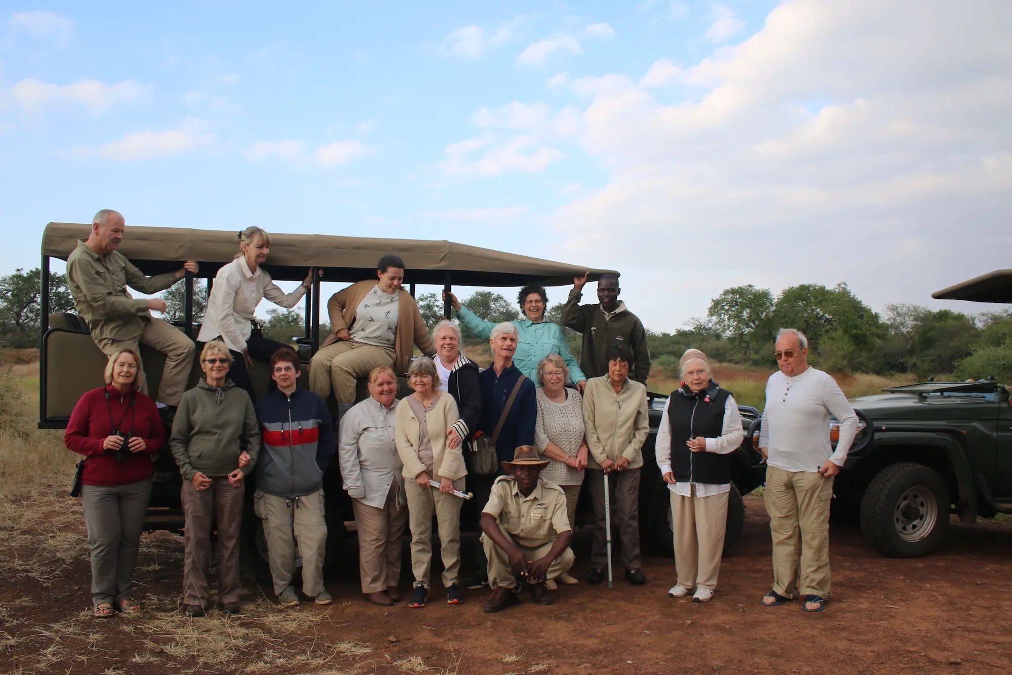 Sensory safari group photo in Eswatini