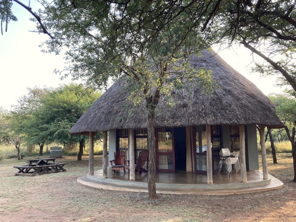 a hut at KaMsholo lodge