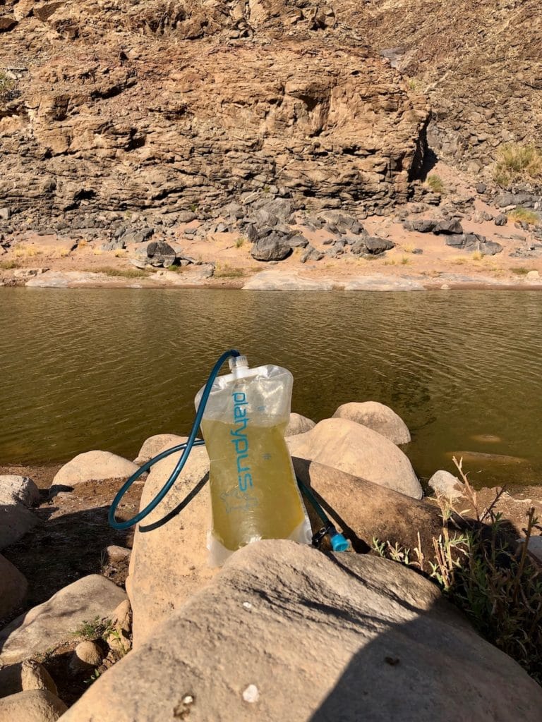 green water - Hiking the Fish River Canyon