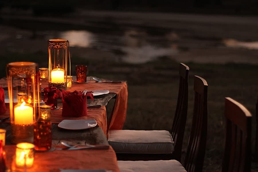 candlelit dinner