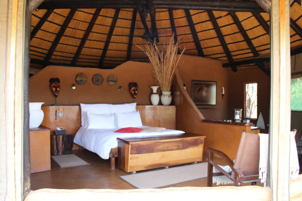 A bedroom at Okonjima Bush Camp