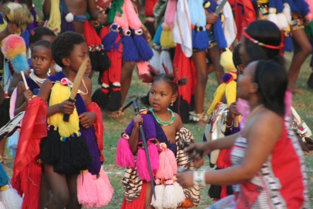 Locals at the Umhlanga reed dance