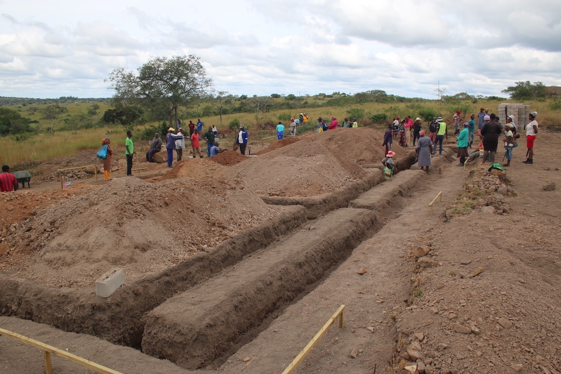 Mhlumeni school foundations