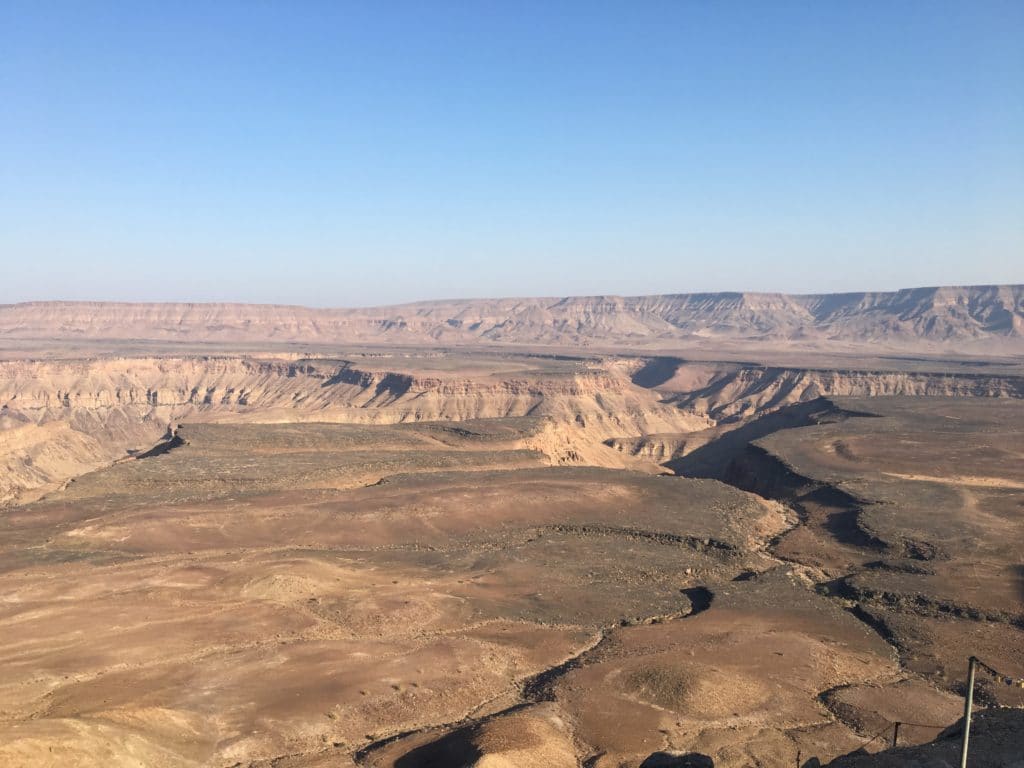 The scenery at the start of the hike - Experiencing the Fish River Canyon