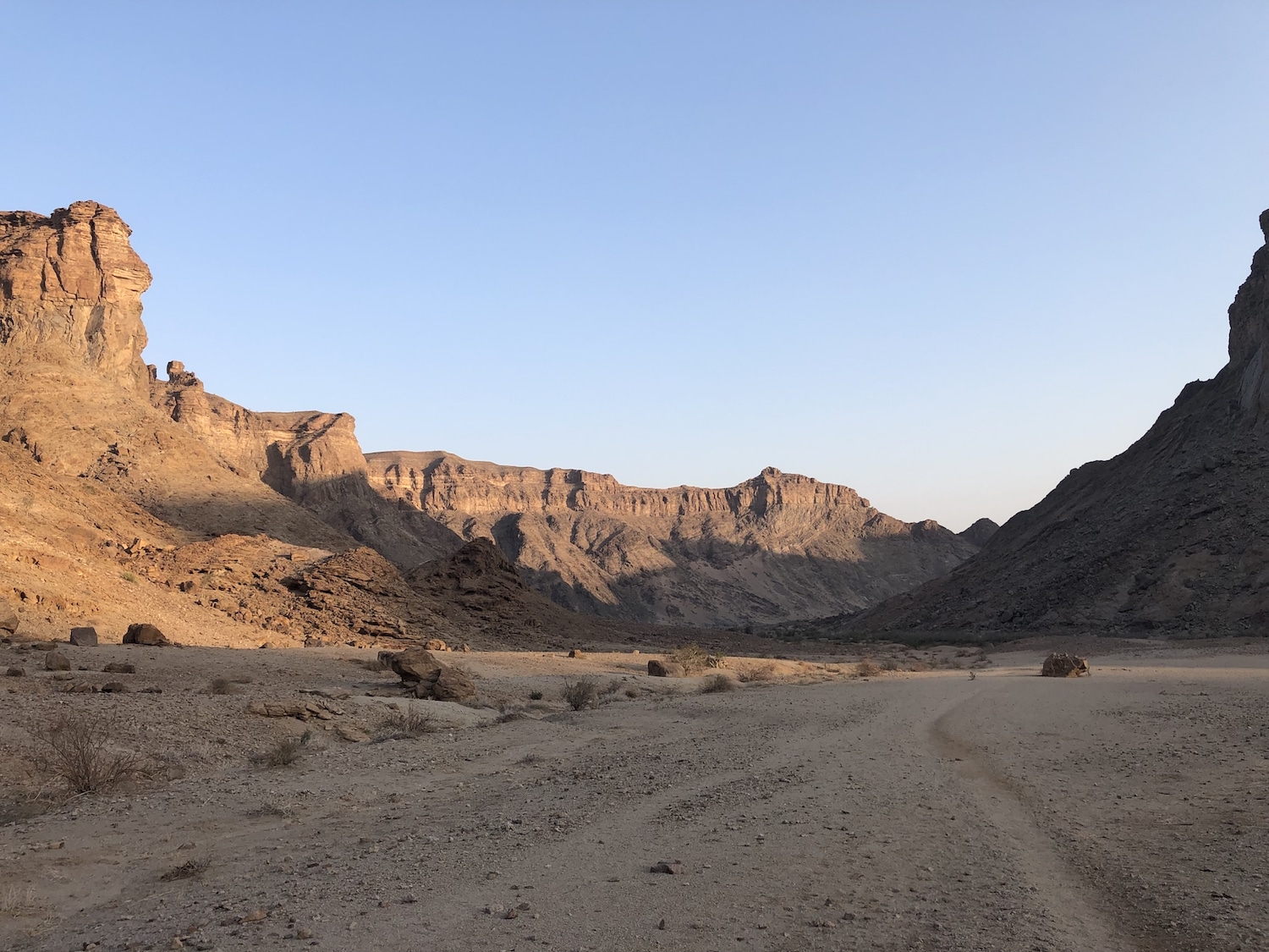 fish river canyon sunset