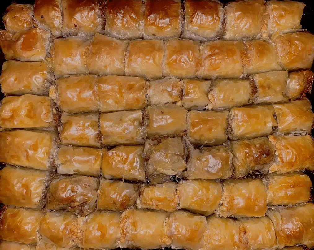 A tray of cooked baklawa - Eid Al-Fitr Celebration