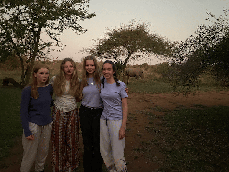 Abbey Gate students in the Savannah