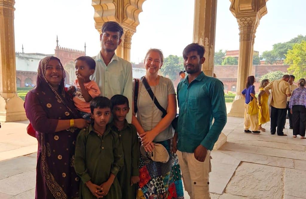 family photo in India